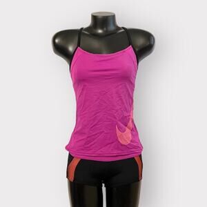 Nike RARE Womens sz S Athletic Set Booty Shorts & Racerback Tank Sport Matching